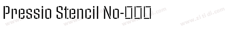 Pressio Stencil No字体转换 Pressio Stencil No字体转换